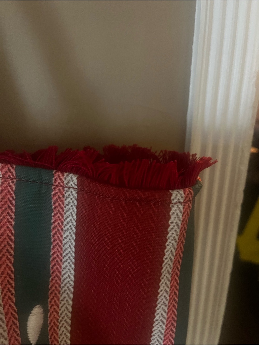 Huge Gucci style beach bag Red White and Green Striped Canvas Tote - Picture 5 of 10